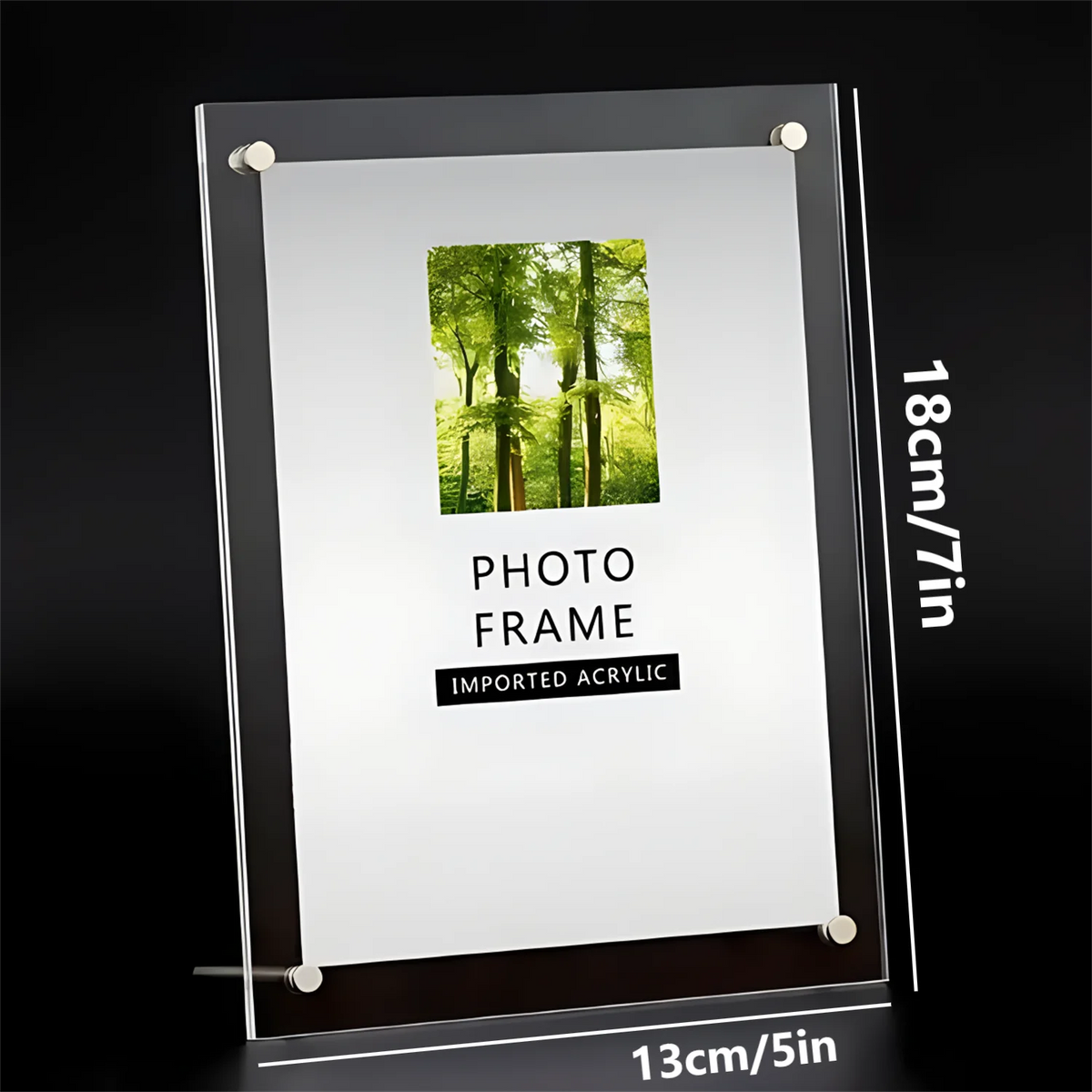 1pcs,Transparent Photo Frame Acrylic Photocard Holder Picture Frame Kpop Album Poster Tag Display Stand Desktop Ornament