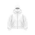 2025 Autumn Men Balaclava Y2K Gothic Harajuku Winter New Item Double Hooded Sweatshirt Men's Hooded Mask Zipper Sportswear Women
