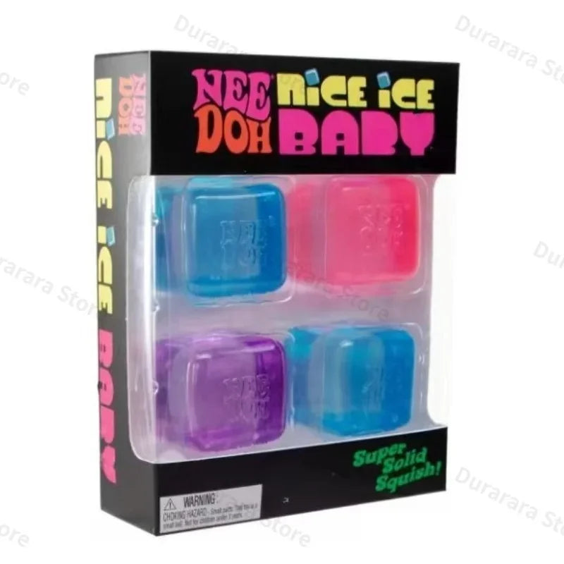 @Needoh Nice Ice Mini Square Shaped Sensory Relief Squishy Relief Fidget  Adults Collectable Stress Venting Decompression