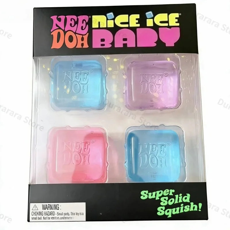 @Needoh Nice Ice Mini Square Shaped Sensory Relief Squishy Relief Fidget  Adults Collectable Stress Venting Decompression