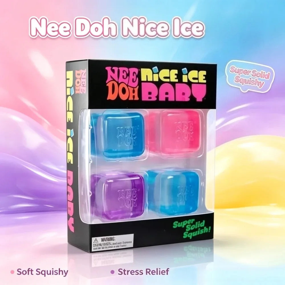 @Needoh Nice Ice Mini Square Shaped Sensory Relief Squishy Relief Fidget  Adults Collectable Stress Venting Decompression